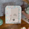 Pearlised Paper Leather Photoframe - Garden Fog