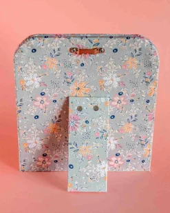 Pearlised Paper Leather Photoframe - Garden Fog