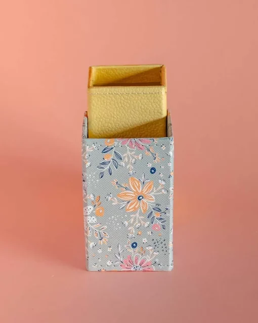 Pearlised Paper Leather Secret Inkwell- Garden Fog