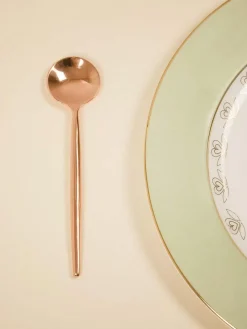 Perfect Kitchen Dessert Spoon-Rose Gold- Set Of 6