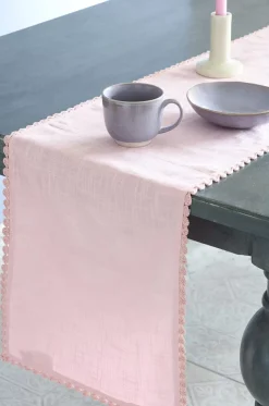 Petal Blush Hand Crochet Table Runner