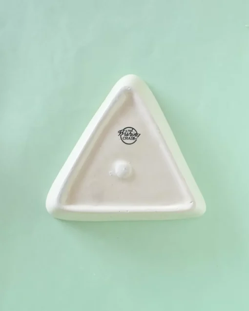 Pink Horizon Handpainted Triangular Platter - Set Of 2