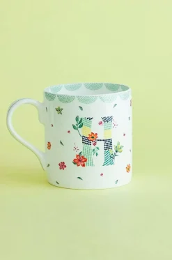 Polka Dots Monogram Mug - A To Z