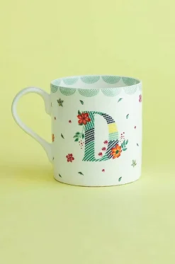 Polka Dots Monogram Mug - A To Z