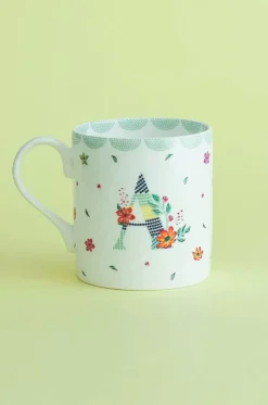 Polka Dots Monogram Mug - A To Z