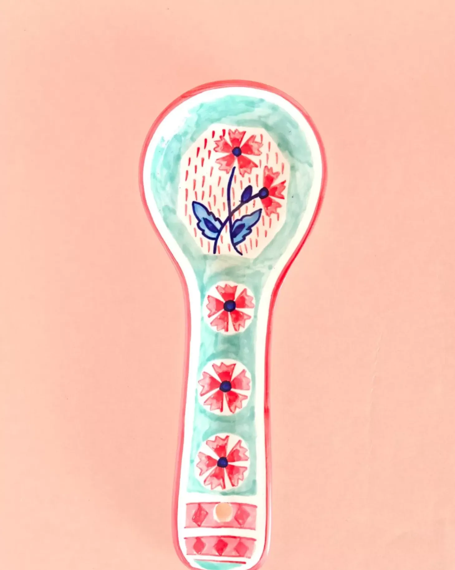Poppies & Play Handpainted Spoon Rest