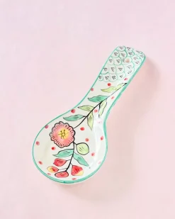 Poppy Petals Handpainted Spoon Rest