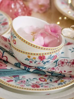 Raindrops And Roses 4" Bowl- Set Of 6