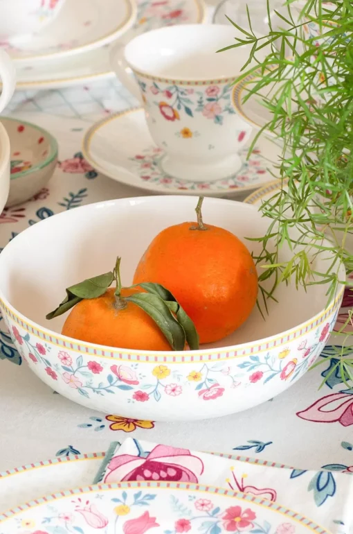 Raindrops And Roses 7" Bowl- Set Of 2