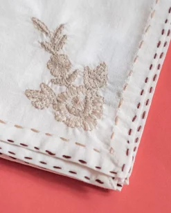 Roshanara Beige Napkins-Set Of 6