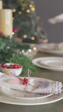 Roshanara Beige Napkins-Set Of 6