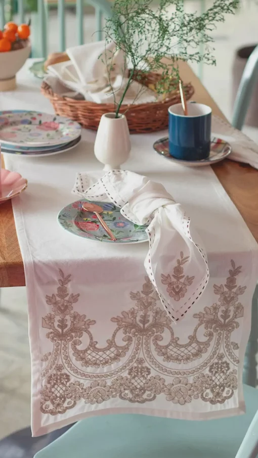 Roshanara Table Linen Collection - Set Of 7
