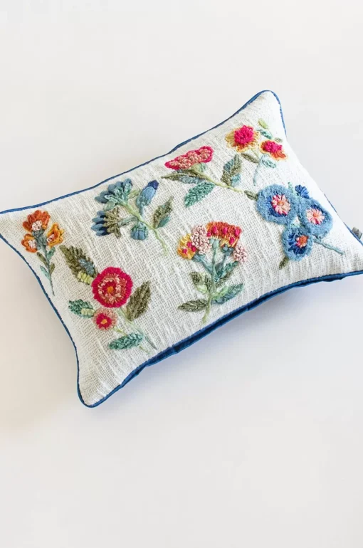 Teesta Embroidered Cushion Cover