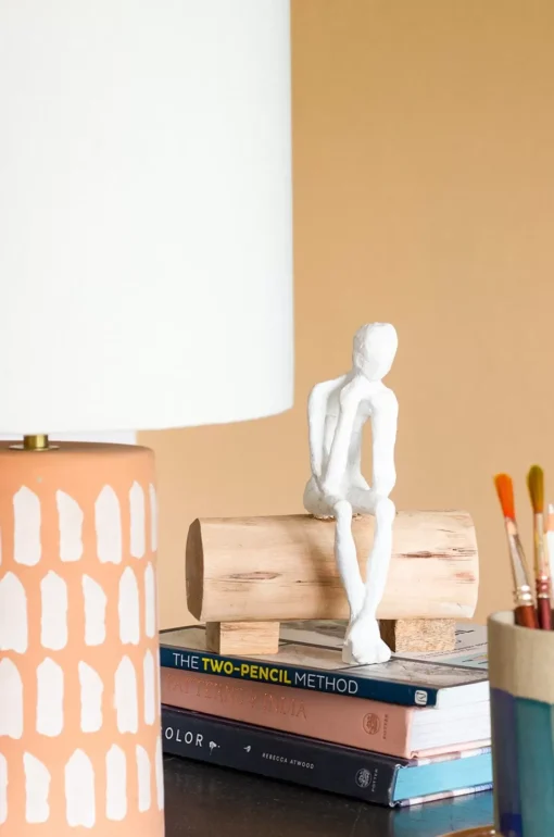 The Thinking Man Wooden Decorative Accent