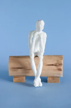 The Thinking Man Wooden Decorative Accent