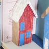 Tiny Homes Wooden Paperweight - Red