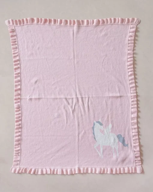 Unicorn Knitted Cotton Blanket