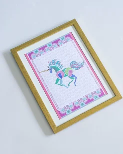 Unicorn With Wooden Framing