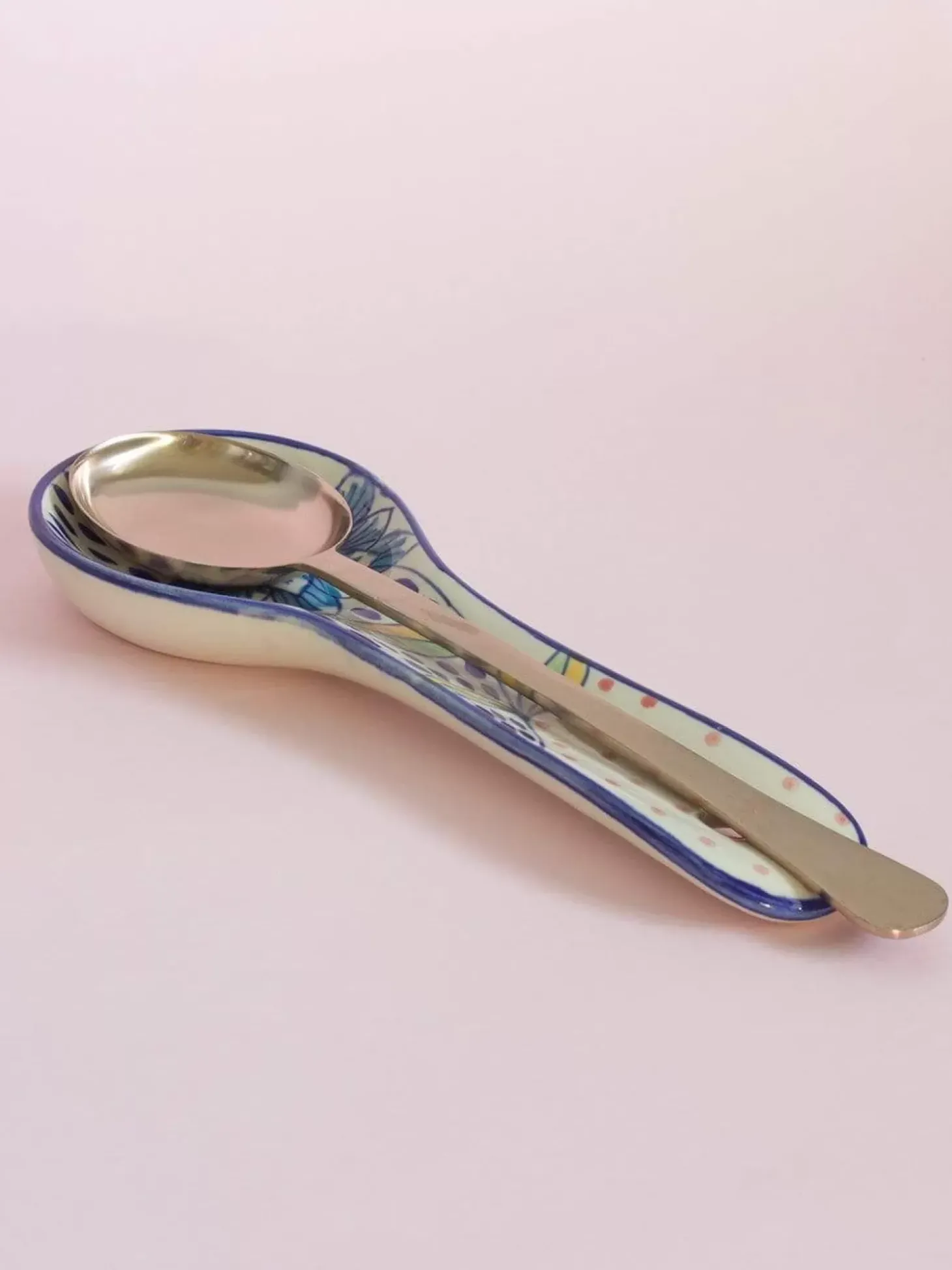 Wild Indigo Handpainted Spoon Rest