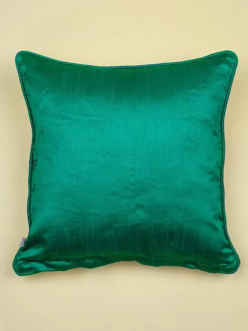 Winter Rose Embroidered Cushion Cover