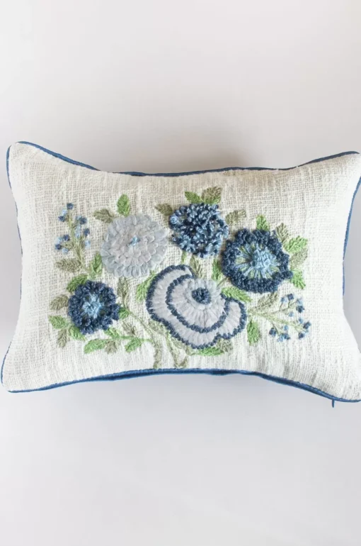 Yara Embroidered Cushion Cover 14"X20"