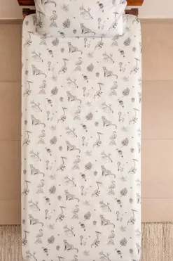 Zookeeper Jungle Stories Sheet And Shams Set - Flat Sheet Single