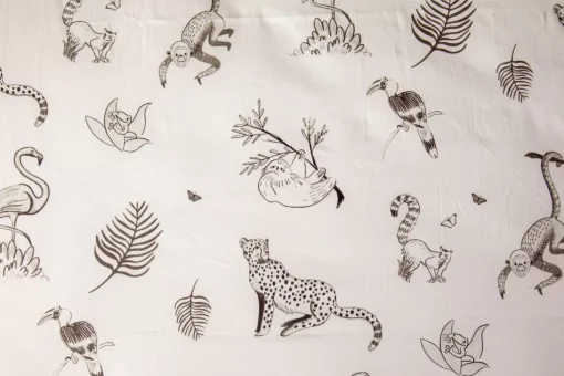 Zookeeper Jungle Stories Sheet And Shams Set - Flat Sheet Single