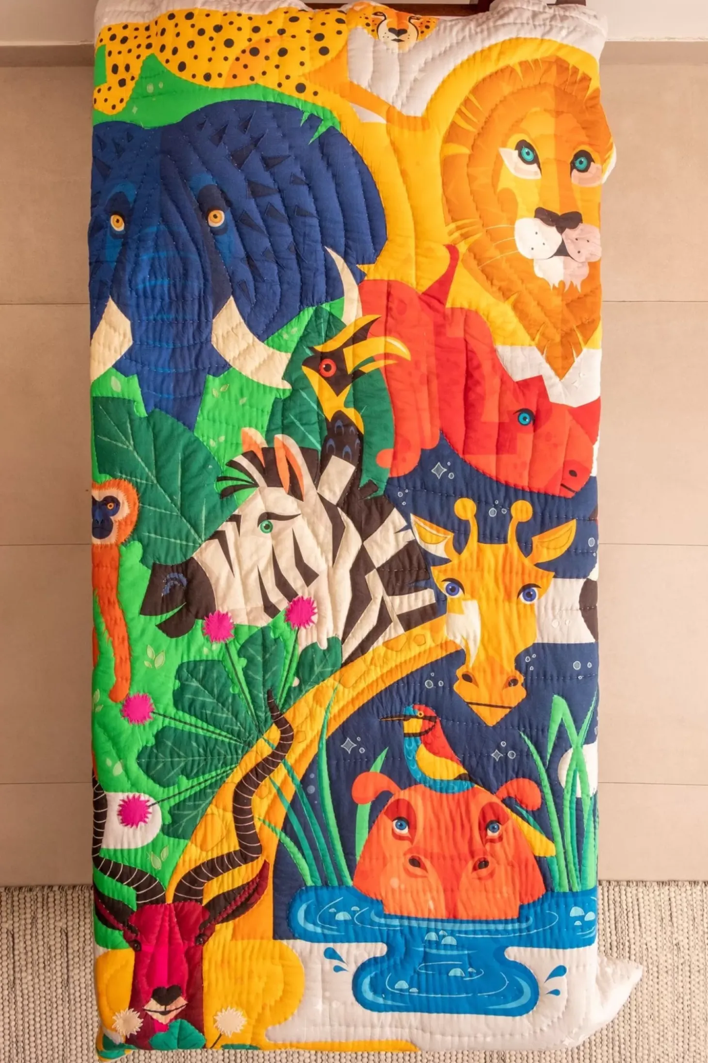 Zookeeper Tall Tales And Long Snouts Quilt