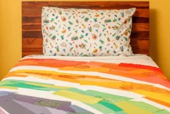 Zookeeper Tin Can Telephone Bed Cover-Single